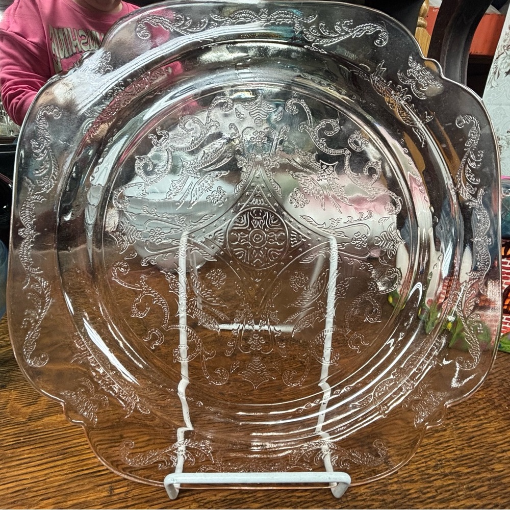 Vintage Federal Glass Serving Platter